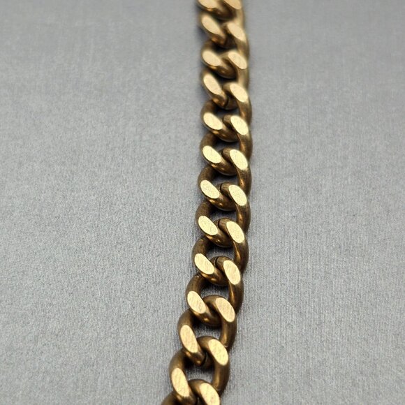 J.Crew Multi-Color Statement Necklace Gold Tone 16" Rhinestones w/ Lucite Shield - Picture 7 of 9